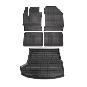 Toyota Corolla Floor-Trunk Mats - Omac - El-Toro & YPS - Black - '14-'19